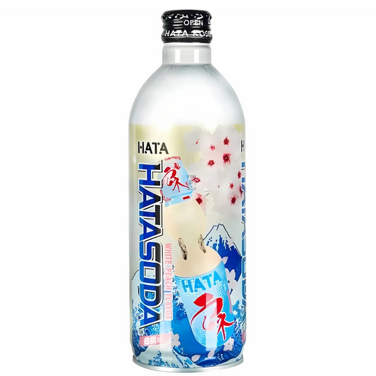 Hata Ramune White Peach Flavor 17.6oz