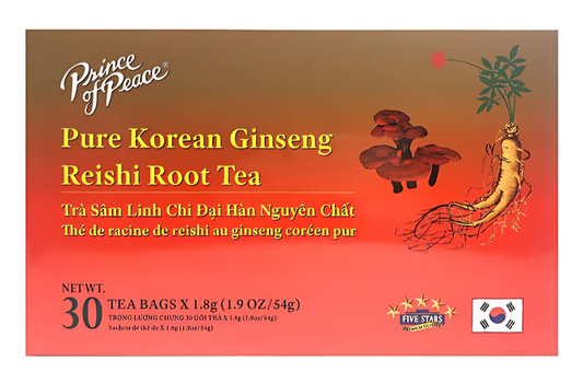 Prince Of Peace Pure Korean Ginseng Reishi Root Tea 1.9oz