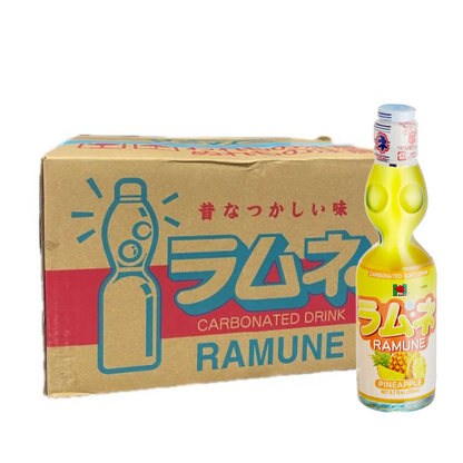 Hana Ramune Soda Pineapple 6.7oz