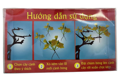 Swan Brand Artificial Peach Blossoms On A Tree