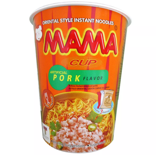 Mama Pork Flavor Instant Cup Noodles 2.47oz