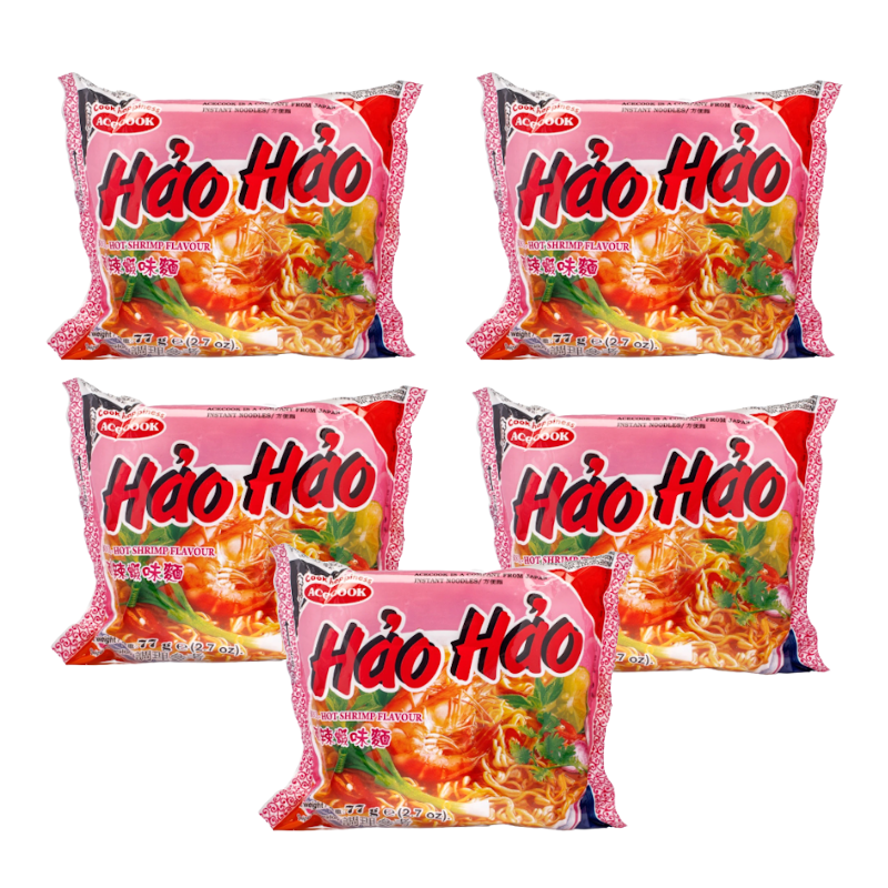 Hao Hao Mi Tom Chua Cay (Hot Sour Shrimp Flavor Noodle)