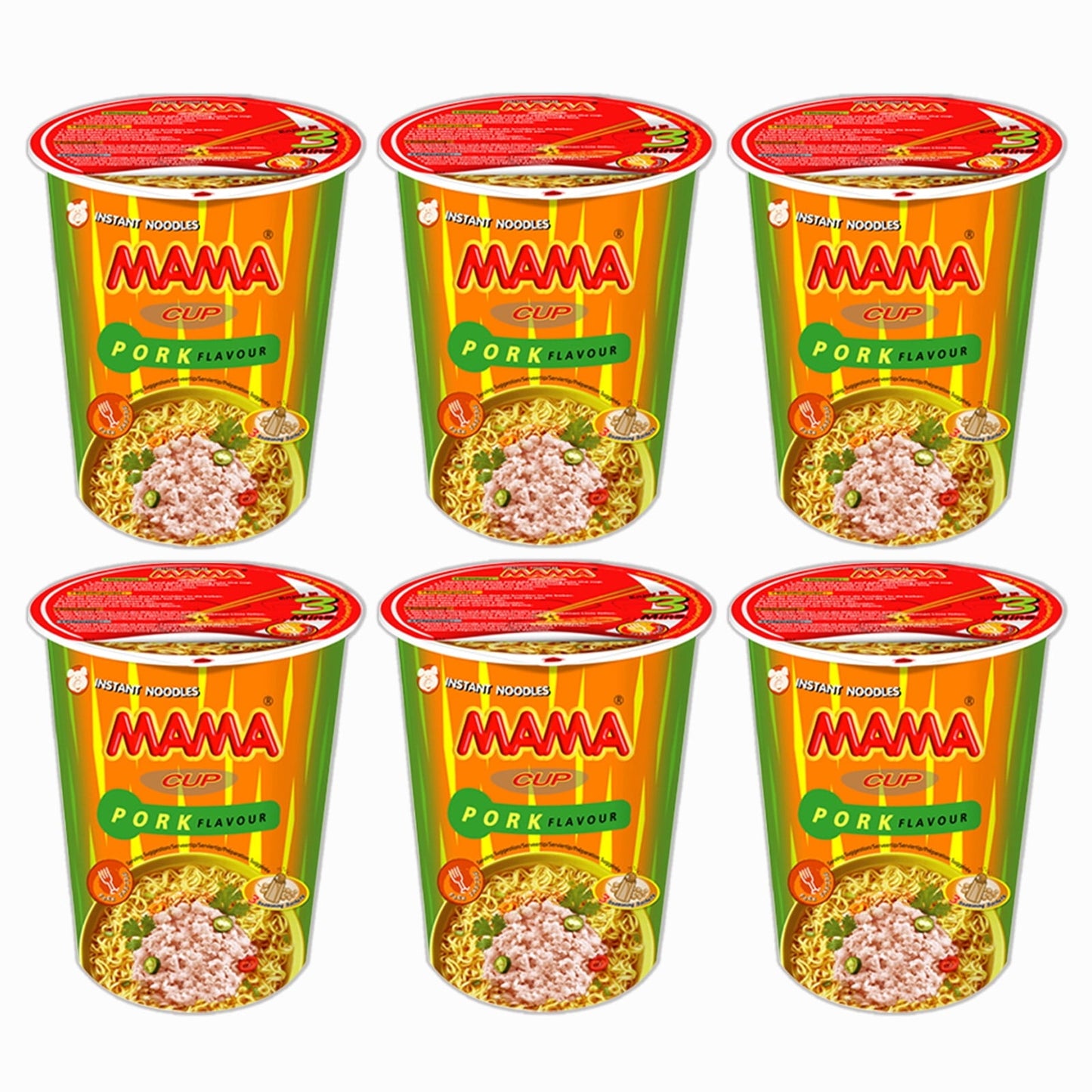 Mama Pork Flavor Instant Cup Noodles 2.47oz