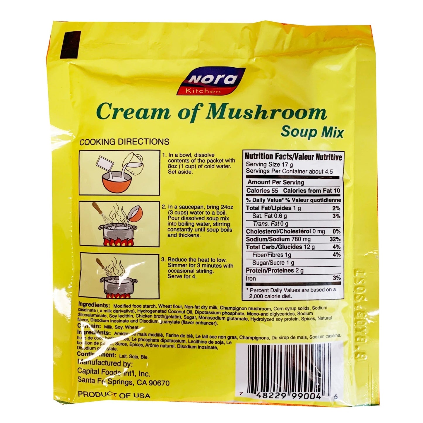 Nora Kitchen Cream Of Mushroom 2.68oz