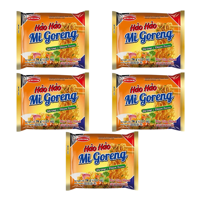 Acecook Hao Hao Mi Goreng Instant Noodle Shrimp & Onion Flavoured