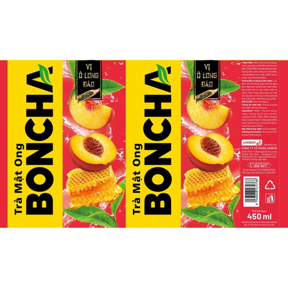 Boncha Honey Peach Oolong Tea 450ml