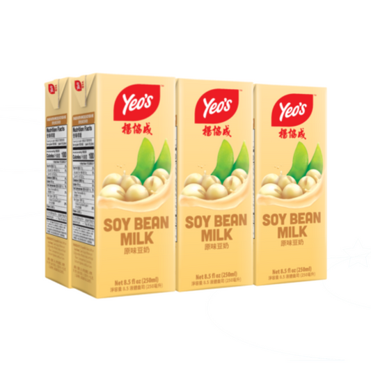 Yeo's Soy Bean Milk 250ml Pack of 6