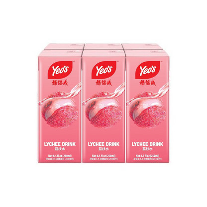 Yeo's Lychee Drink 250ml Pack of 6