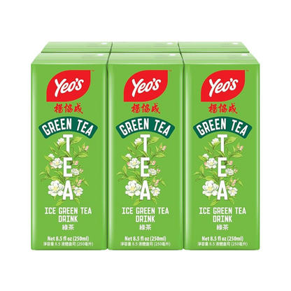 Yeo's Ice Green Tea Drink 250ml Pack of 6