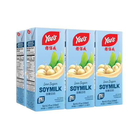 Yeo's Less Sugar Soy Milk 250ml Pack of 6