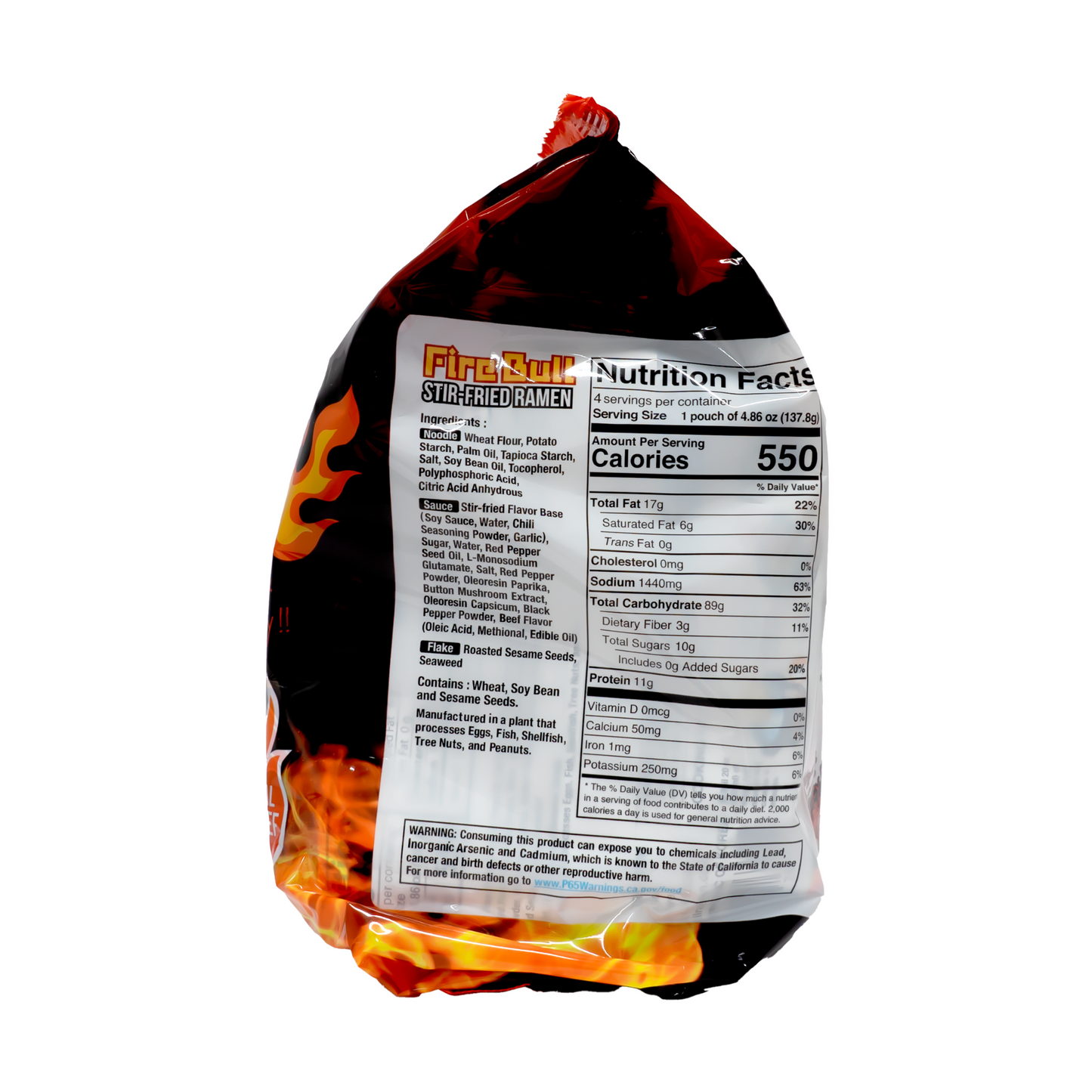 Fire Bull Stir Fried Ramen 4.86oz