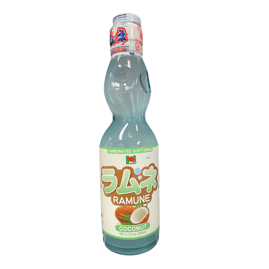 Hana Ramune Carbonated Beverage Coconut Flavor 200ml