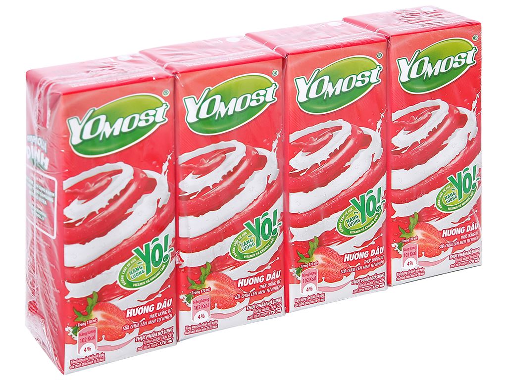Yomost Yogurt Drink Strawberry Flavor 170ml