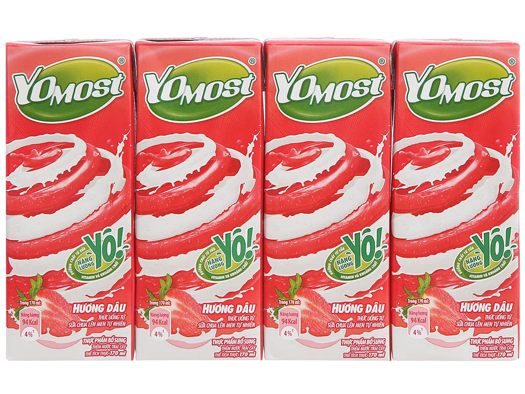 Yomost Yogurt Drink Strawberry Flavor 170ml