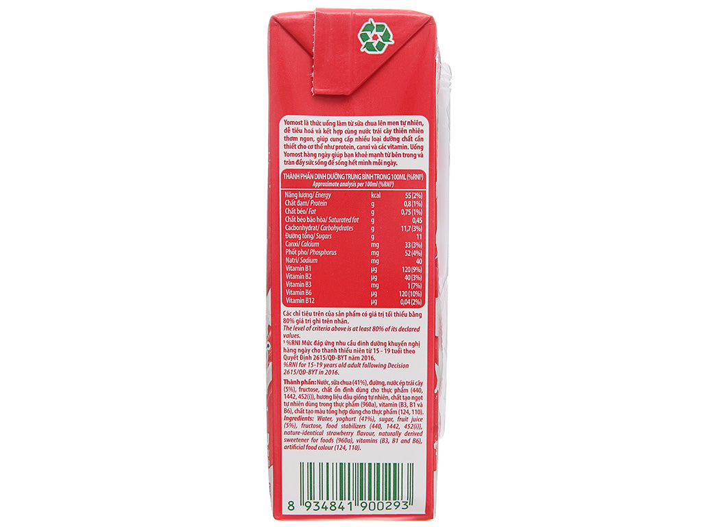 Yomost Yogurt Drink Strawberry Flavor 170ml