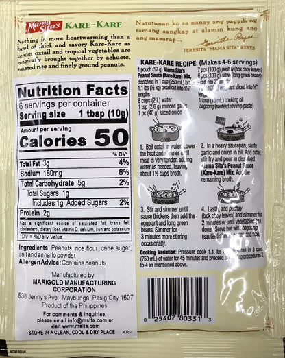 Mama Sita's Kare-kare Peanut Sauce Mix 2oz