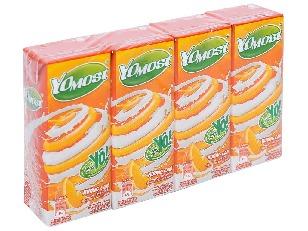 Yomost Yogurt Drink Orange Flavor 170ml