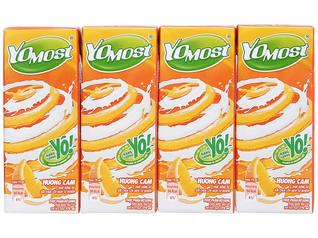 Yomost Yogurt Drink Orange Flavor 170ml