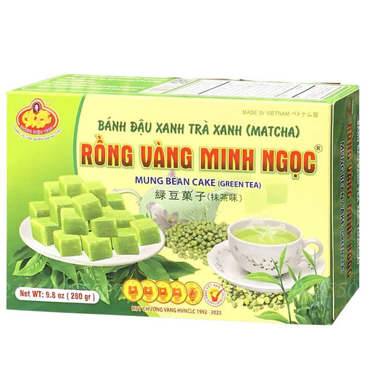Rong Vang Minh Ngoc Matcha Mung Bean Cake 9.8oz